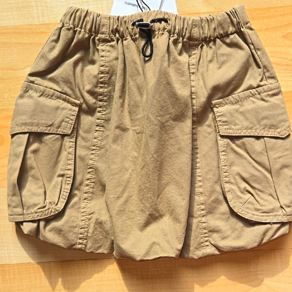 NWT Zara Girls Khaki Cargo Skirt